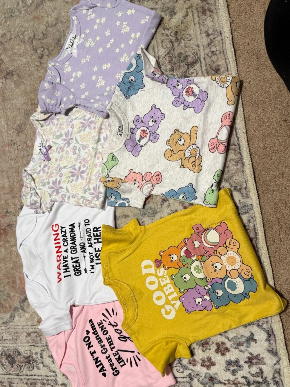 6-Piece Baby Girl Onesie Bundle 💕